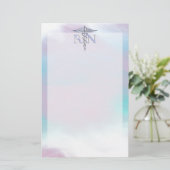 Papeterie Argent comme RN Caduceus Médicale Mère Pearl (Debout devant)