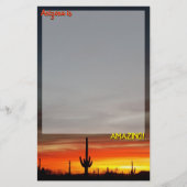 Papeterie "Arizona is Amazing !" Cactus Sunset Sonoran (Devant)