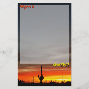Papeterie "Arizona is Amazing !" Cactus Sunset Sonoran