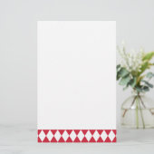 Papeterie Arlequin rouge et blanc (Debout devant)