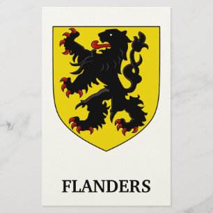 Papeterie Armoiries de Flandre Lion Héraldique