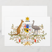 Papeterie Armoiries de l'Australie (Devant / Derrière)