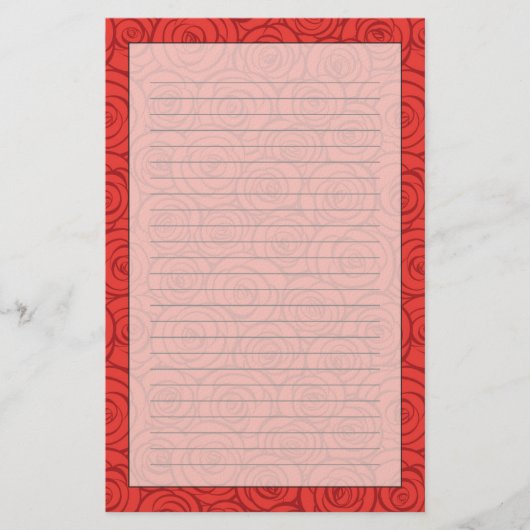 Papeterie Arrière - plan Abstrait Red Roses (Devant)