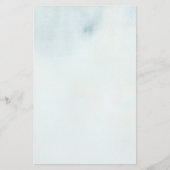 Papeterie arrière - plan aquarelle en bleu pastel et jaune (Devant)