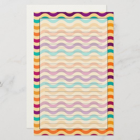 Papeterie Arrière - plan avec des rayures dans rétros 2 (Devant / Derrière)