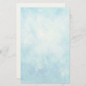 Papeterie Arrière - plan d'aquarelle à main Abstraite:Bleu (Devant / Derrière)