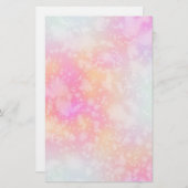 Papeterie Arrière - plan d'aquarelle Abstraite rose et orang (Devant / Derrière)