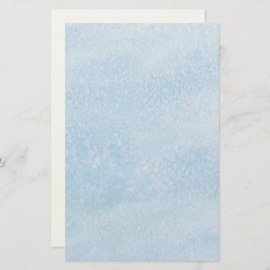 Papeterie Arrière - plan d'aquarelle bleu (Devant / Derrière)