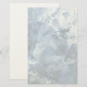 Papeterie Arrière - plan d'aquarelle bleu Abstrait (Devant / Derrière)