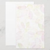 Papeterie Arrière - plan de fleurs d'aquarelle, texture (Devant / Derrière)