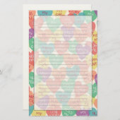 Papeterie Arrière - plan de forme d'amour (Devant / Derrière)