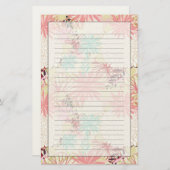 Papeterie arrière - plan floral 4 (Devant / Derrière)