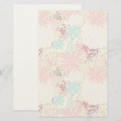 Papeterie Arrière - plan floral 4 (Devant / Derrière)