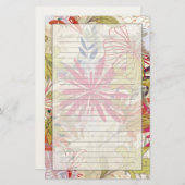 Papeterie Arrière - plan floral 6 (Devant / Derrière)