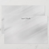 Papeterie Arrière-plan gris élégant simple et professionnel (Devant / Derrière)