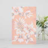 Papeterie Arrière - plan hawaïen de fleur de ketmie (Debout devant)