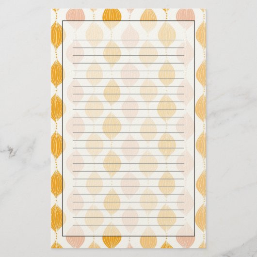 Papeterie Arrière - plan motif d'or Abstrait (Devant)