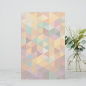 Papeterie Arrière - plan Motif vintage Triangles. (Debout devant)