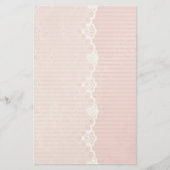 Papeterie Arrière - plan rose et blanc avec la dentelle (Devant)