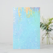 Papeterie Arrière - plan texturé bleu avec de minuscules Coe (Debout devant)