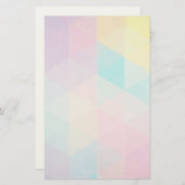 Papeterie Arrière - plan triangles abstraits colorés (Devant / Derrière)