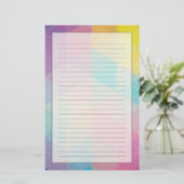 Papeterie Arrière - plan triangles abstraits colorés (Debout devant)