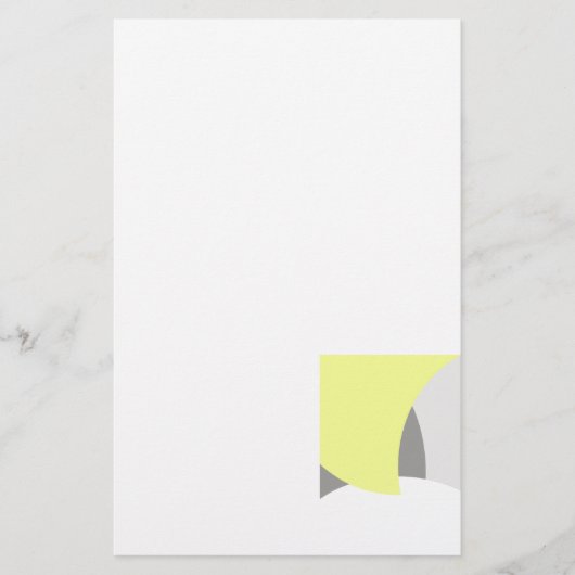 Papeterie Art Abstrait gris jaune blanc (Devant)