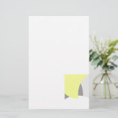 Papeterie Art Abstrait gris jaune blanc (Debout devant)