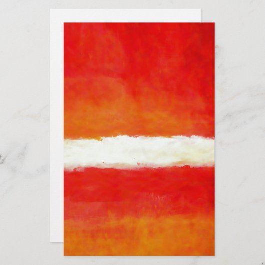 Papeterie Art Abstrait moderne - Style Rothko (Devant / Derrière)