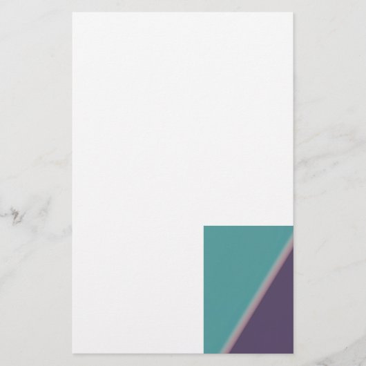 Papeterie Art Abstrait Turquoise violet (Devant)