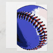 Papeterie Art de baseball Pop (Devant / Derrière)