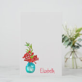 Papeterie Art de l'aquarelle des Berries rouges (Debout devant)