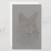 Papeterie art de renard rouge (Devant / Derrière)