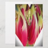 Papeterie Art du coeur floral (Devant / Derrière)