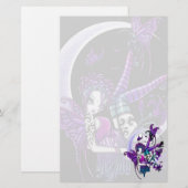 Papeterie Art féerique Sationery de lune de papillon (Devant / Derrière)