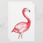 Papeterie Art Flamant rose (Devant / Derrière)