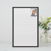 Papeterie Art gothique rose de pixel de poupée d'amour (Debout devant)