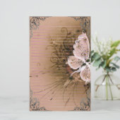 Papeterie Art merveilleux de pixel de papillons (Debout devant)