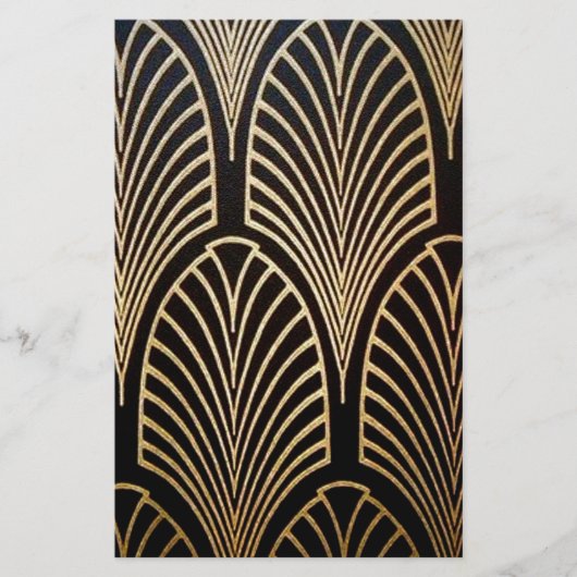 Papeterie Art nouveau, art déco, ventilateur motif, bronze,  (Devant)