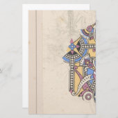 Papeterie Art nouveau textile abstrait Christopher (Devant / Derrière)