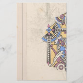 Papeterie Art nouveau textile abstrait Christopher (Devant)