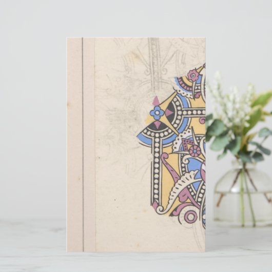 Papeterie Art nouveau textile abstrait Christopher (Debout devant)