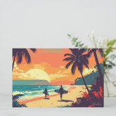 Papeterie Art tropical aloha vierge (Debout devant)