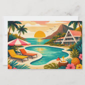 Papeterie Art tropical aloha vierge (Devant)