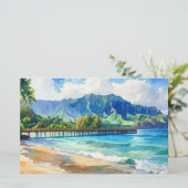 Papeterie Art tropical aloha vierge (Debout devant)