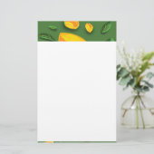 Papeterie Artiste Fruit d'été Citron peinture dessinée à la (Debout devant)