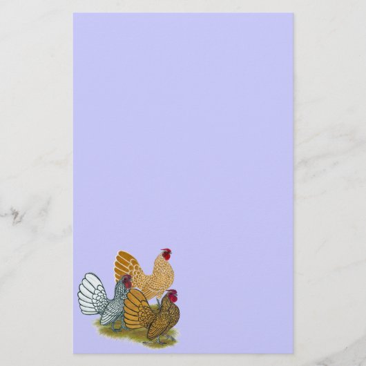 Papeterie Assortiment de Sebright Rooster (Devant)