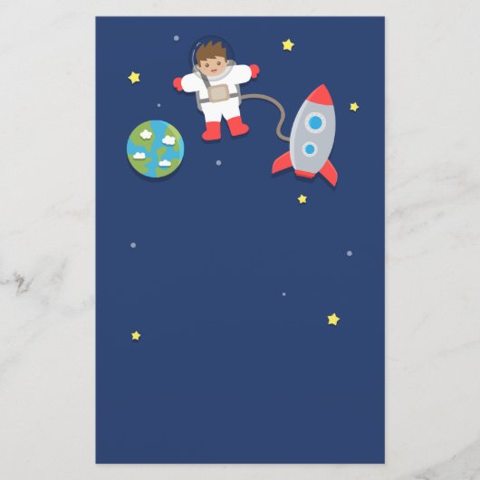 Papeterie Astronaute, vaisseau spatial, espace extra-atmosph (Devant)
