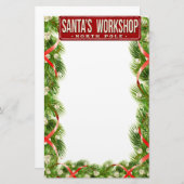 Papeterie Atelier père Noël pôle Nord (Devant / Derrière)