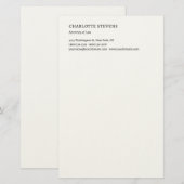 Papeterie Attorney at Law Trendy Minimalist Elegant Simple (Devant / Derrière)